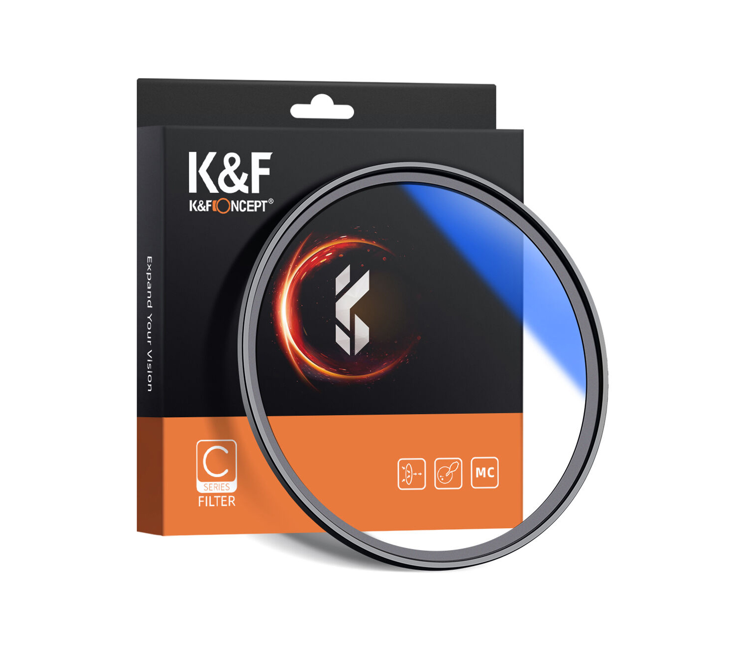 Светофильтр K&F Concept HMC UV, Blue Coated, 58 мм