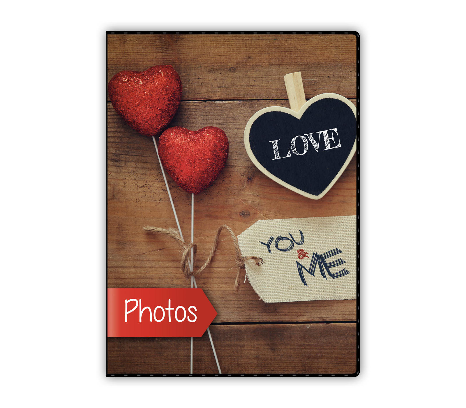 Фотоальбом ZEP MC5740 MINI CUORE, 13x18 см, 40 фото, черные страницы