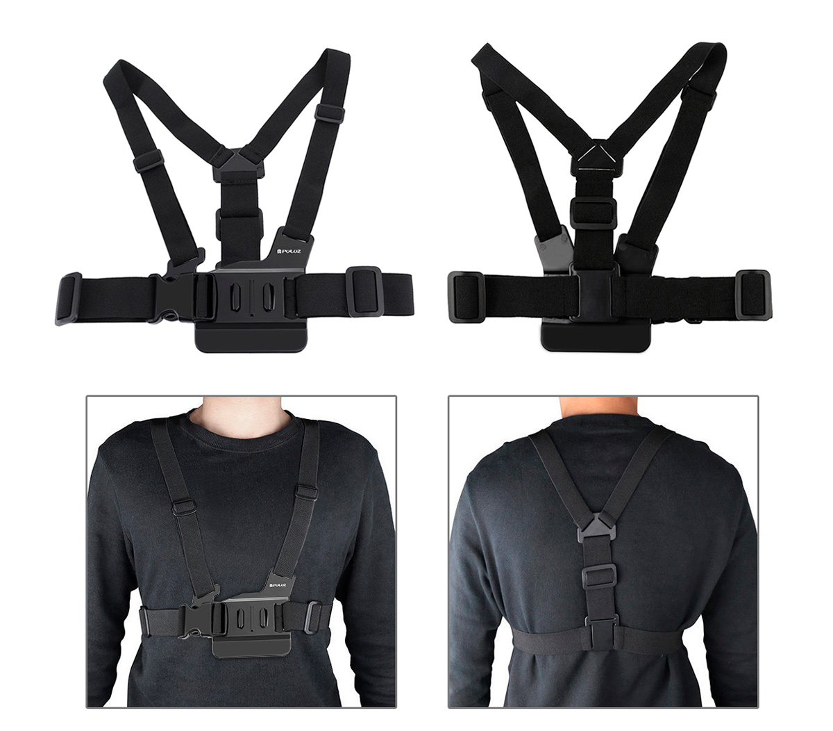 Крепление для экшен-камеры Puluz PU26 Belt Chest Strap нагрудное
