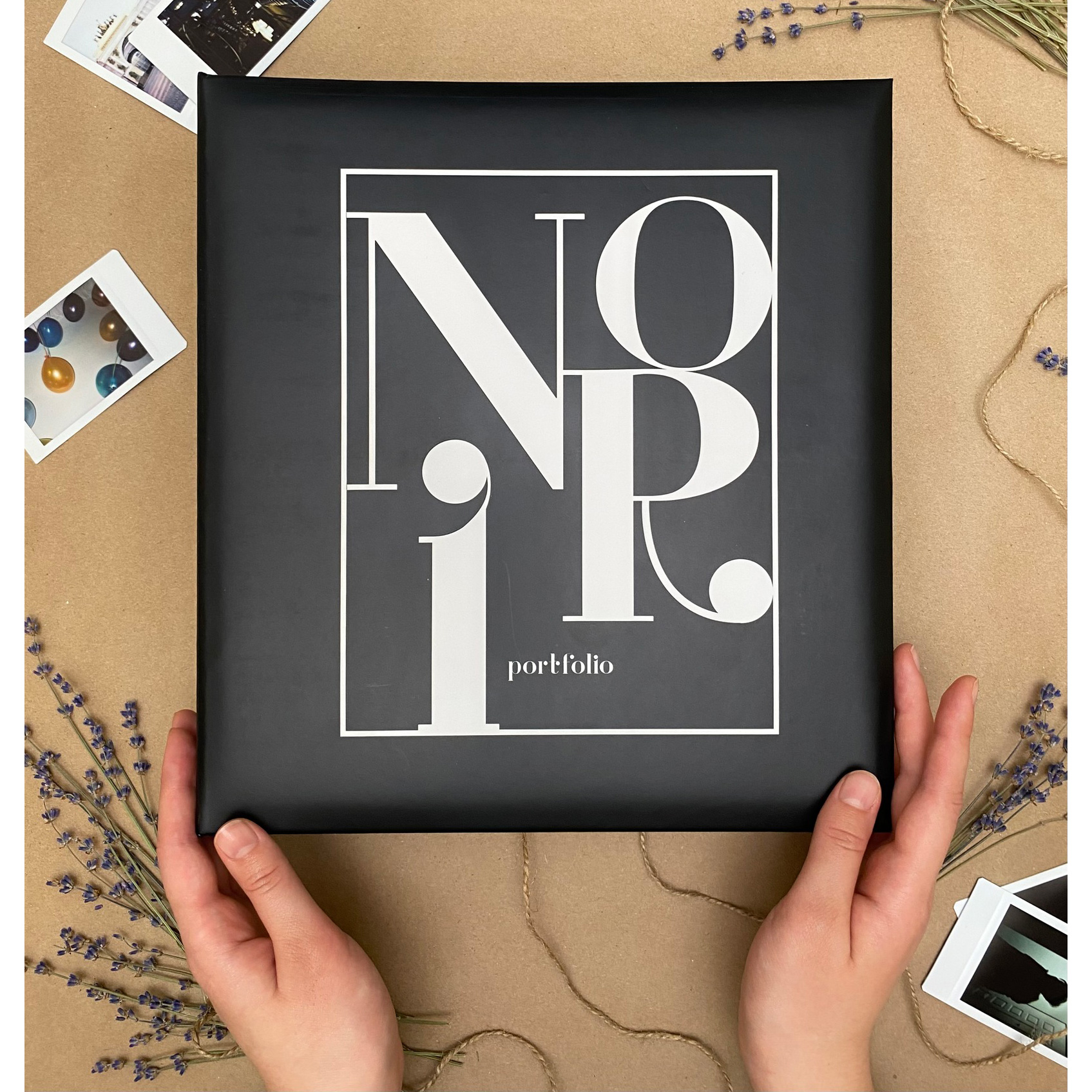 Фотоальбом Полином магнитный, 50 листов 23х28 см  - «Portfolio», черный