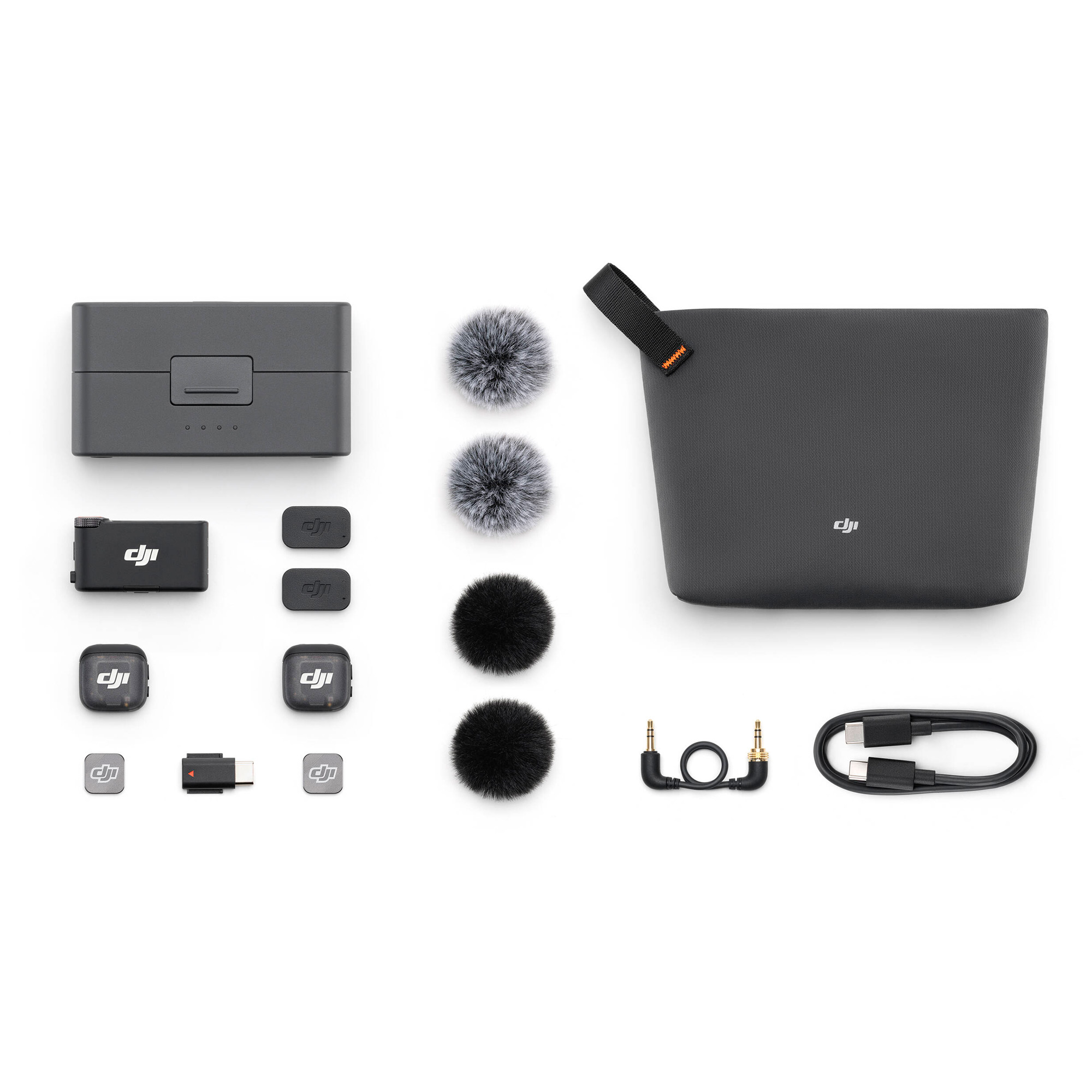 Беспроводная система DJI Mic 3, 2 микрофона + 1 приемник, 3.5 мм + USB-C