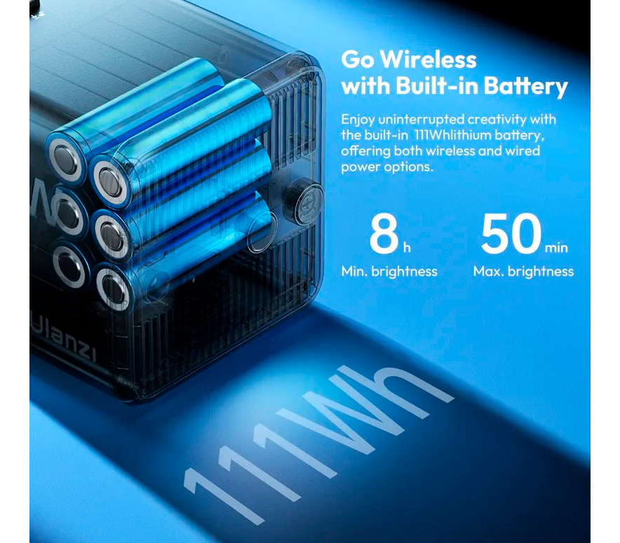 Осветитель Ulanzi ML100Bi 100W, 2700-6500К, 100 Вт, mini Bowens