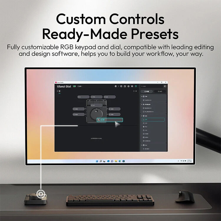 Контроллер Ulanzi D100H Dial Creative Controller, для видеомонтажа