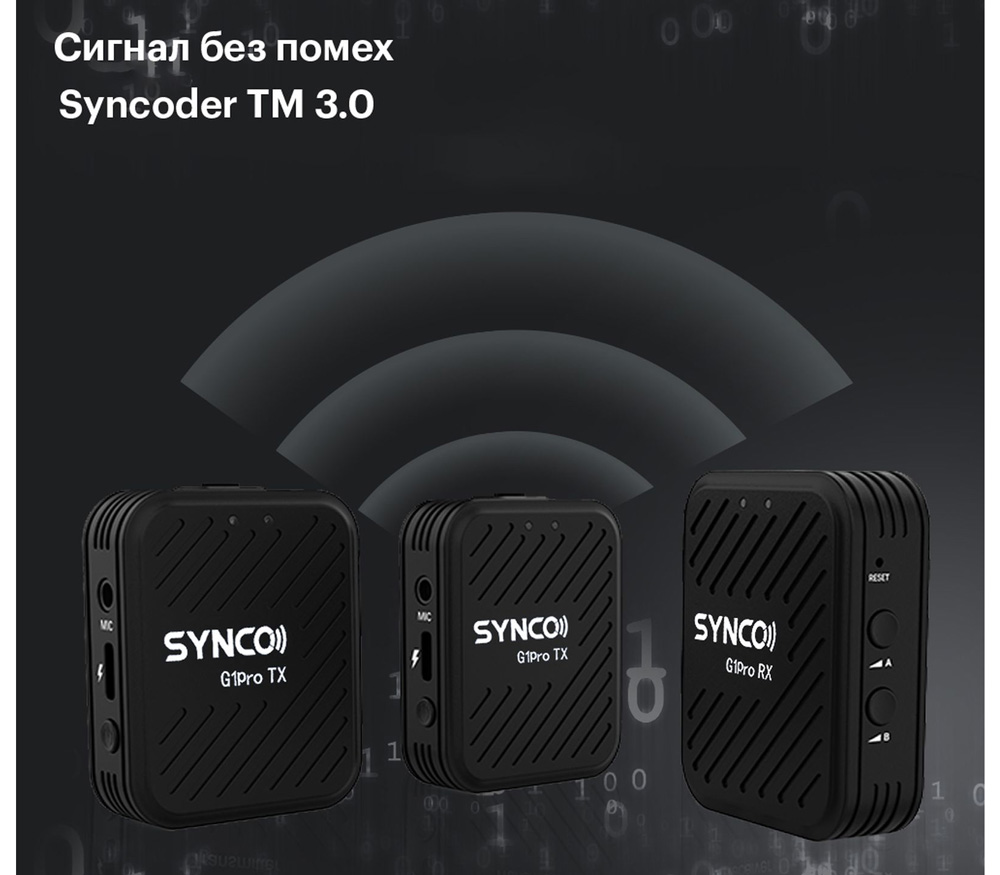 Беспроводная система Synco G1 A2 Pro, TX+TX+RX, 2.4 ГГц, 3.5 TRS / TRRS, USB, USB-C