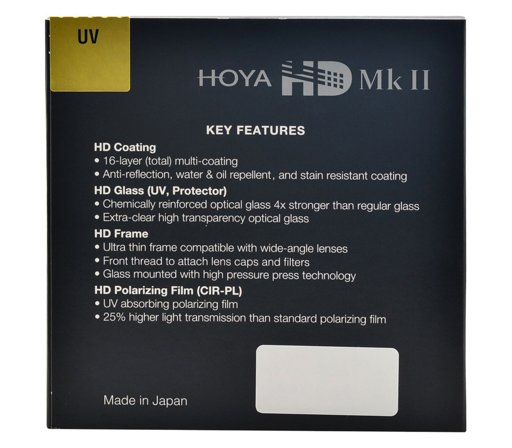 Светофильтр Hoya UV HD Mk II 62 mm