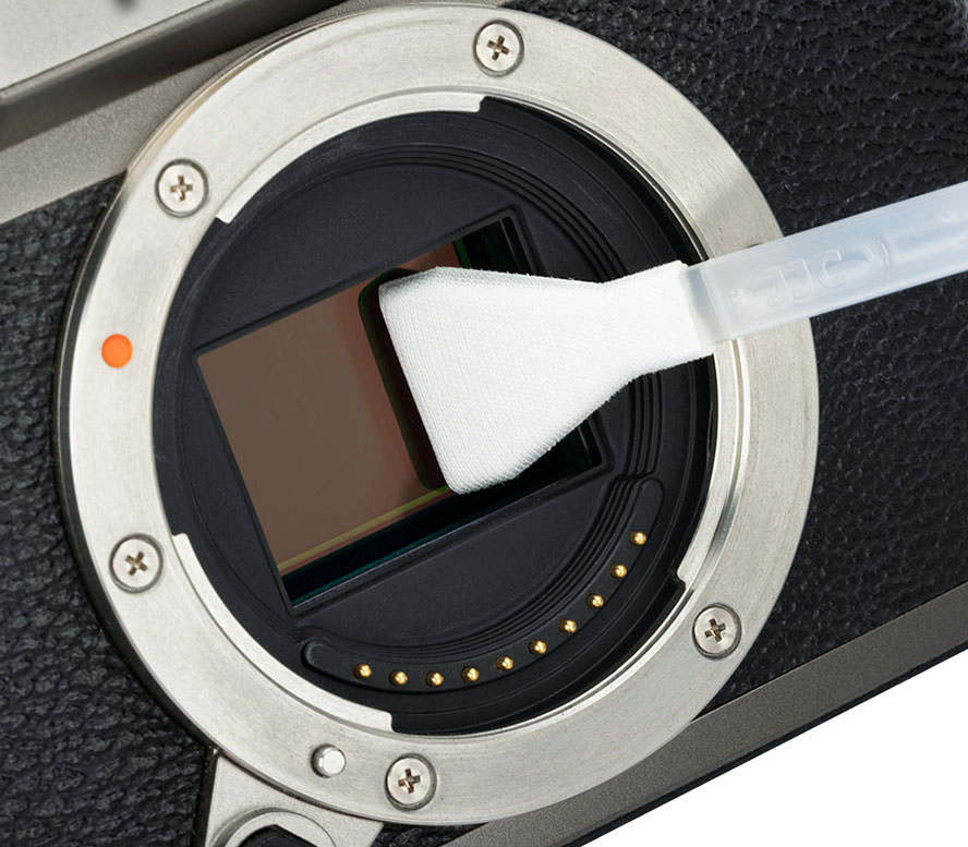 Шваброчки для чистки матриц JJC CL-AS10K2 для APS-C камер, с рукояткой и жидкостью, 10 шт