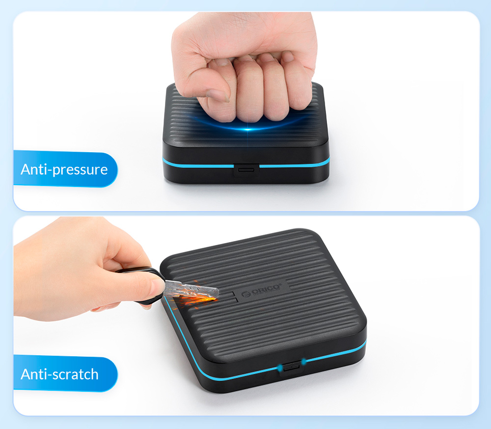 Кейс для карт памяти Orico PSCD-5: 10х SD, 6х microSD, 2x CF, 3х SSD M.2