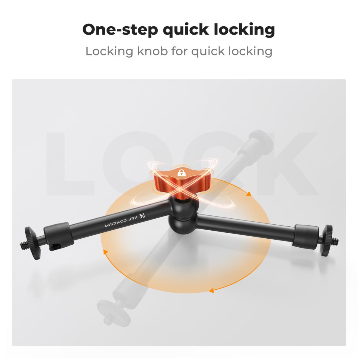 Кронштейн K&F Concept MS32 Magic Arm + зажим Simple Clamp