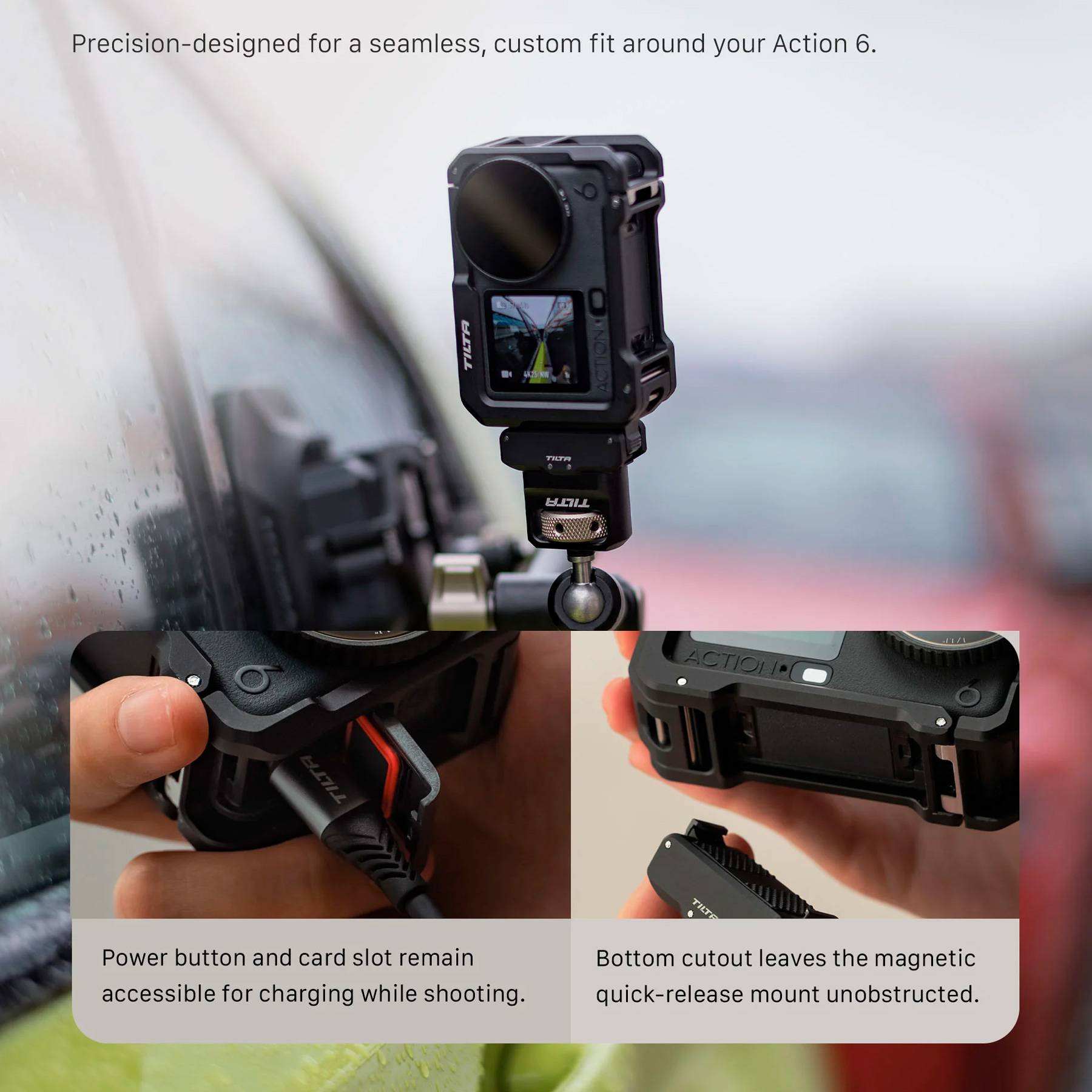 Клетка Tilta Full Camera Cage для DJI Osmo Action 6, черная