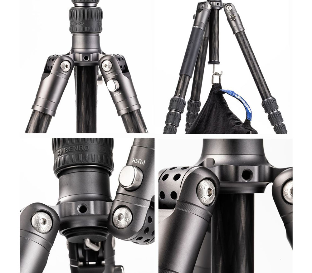 Штатив Benro Bat FBAT24C с головой VX25, цанговые замки, карбон