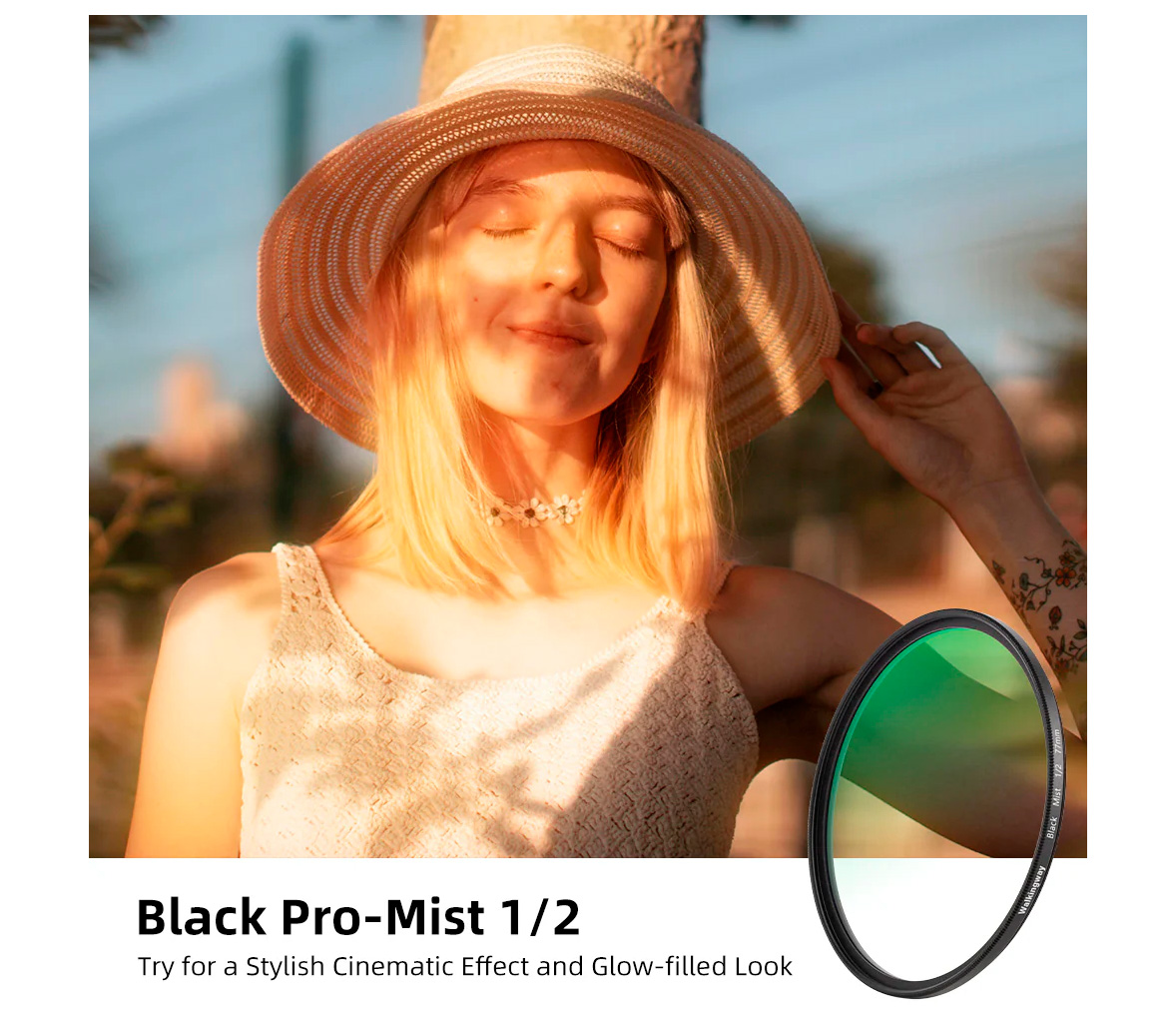 Светофильтр Walking Way Black Pro-Mist 1/2 77mm