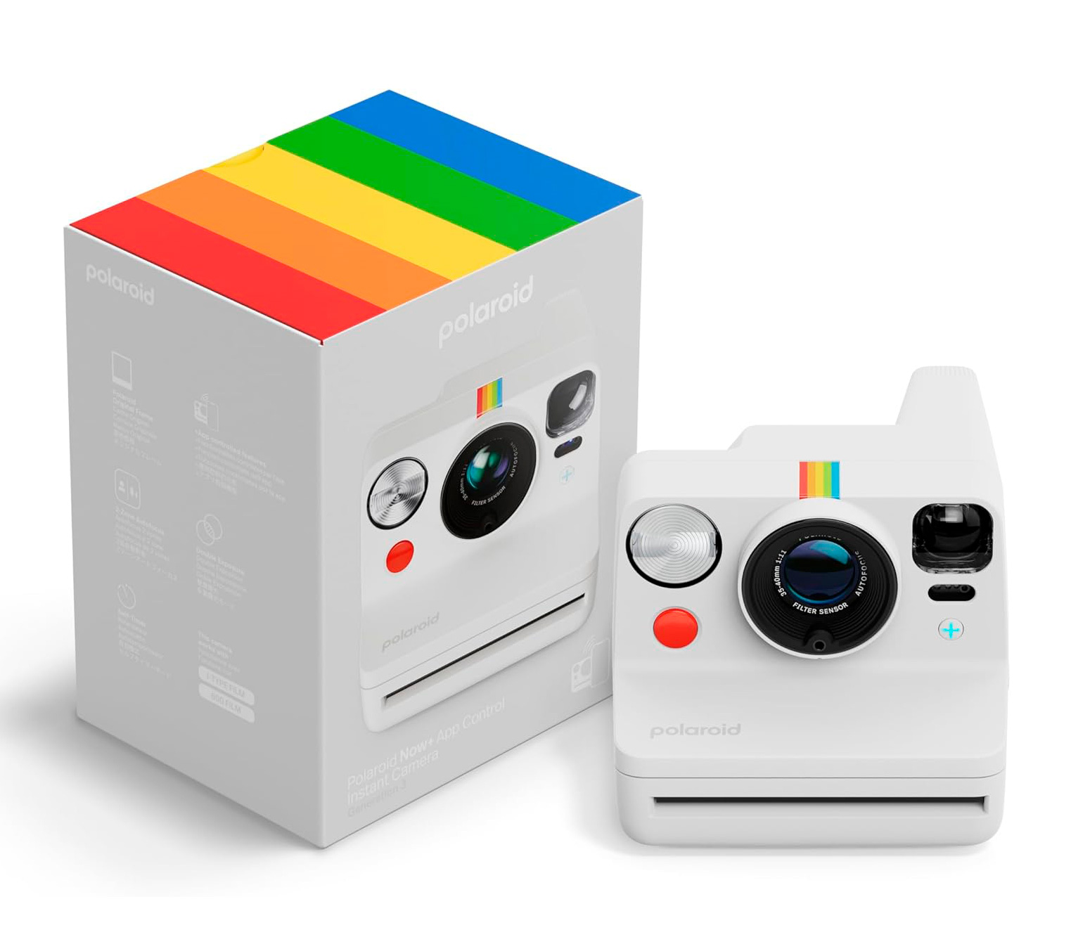 Фотоаппарат моментальной печати Polaroid Now+ Generation 3, белый