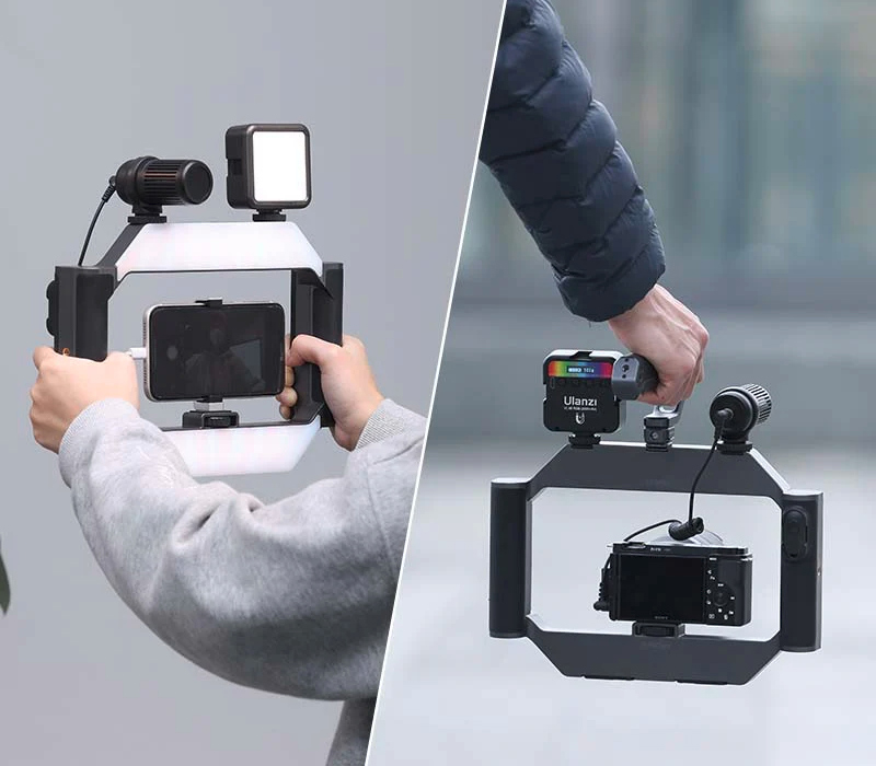 Клетка Ulanzi U-Rig для смартфона или фотокамеры, с освещением (уцененный)