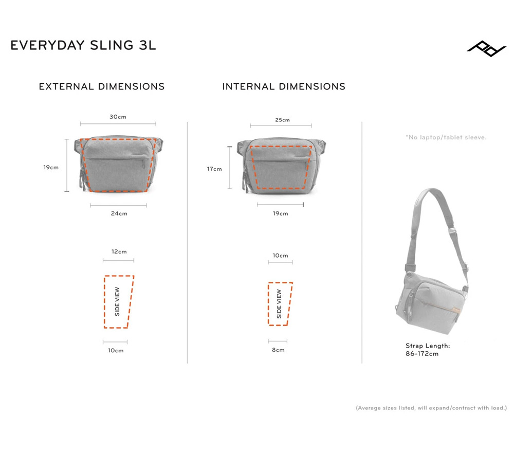 Сумка Peak Design The Everyday Sling 3L, цвет Kelp, оливковый
