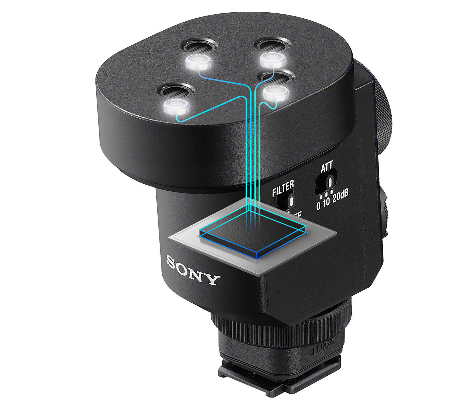 Микрофон Sony ECM-M1, цифровой, MI интерфейс, моно / стерео