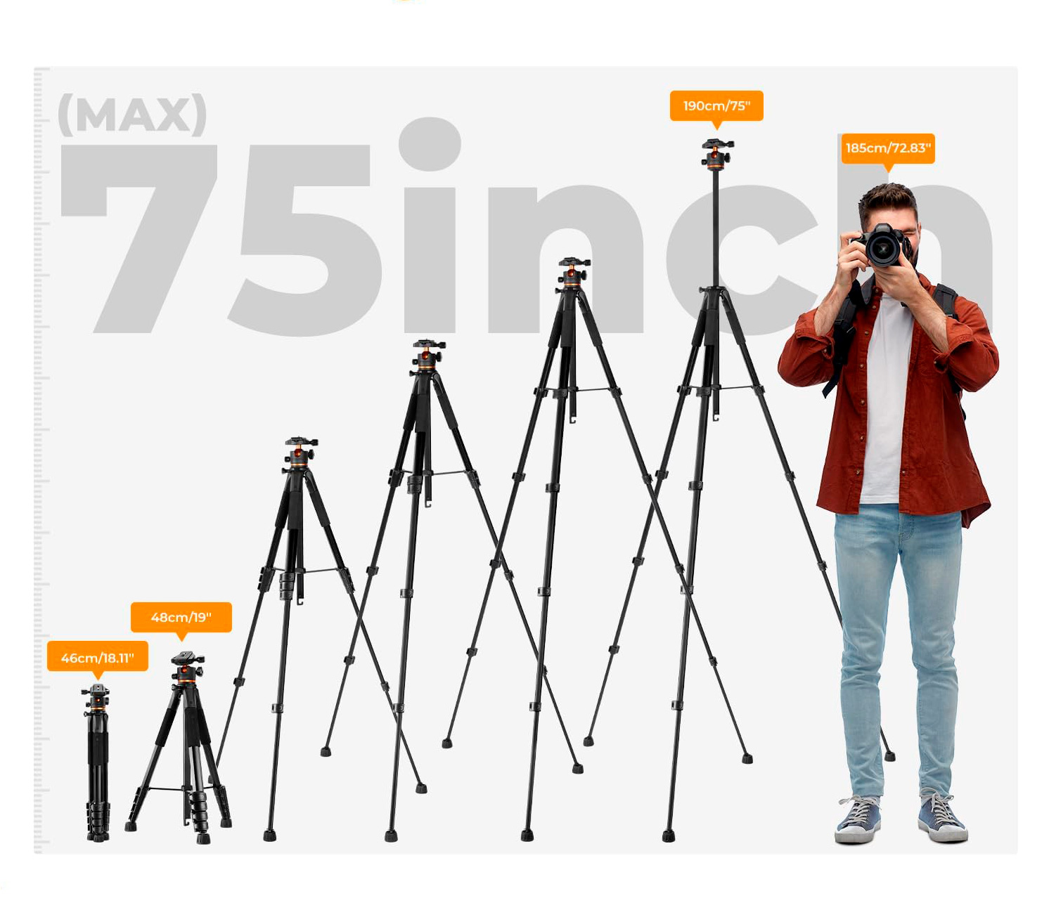 Штатив K&F Concept S255A3 с шаровой головой BH-36