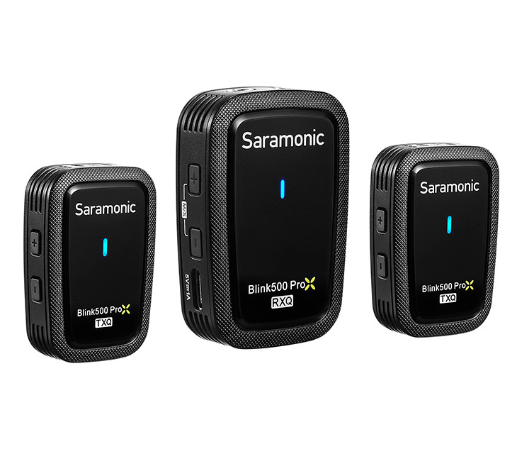 Беспроводная система Saramonic Blink500 ProX Q20, TX+TX+RX, 2.4 ГГц, 3.5 мм TRS / TRRS