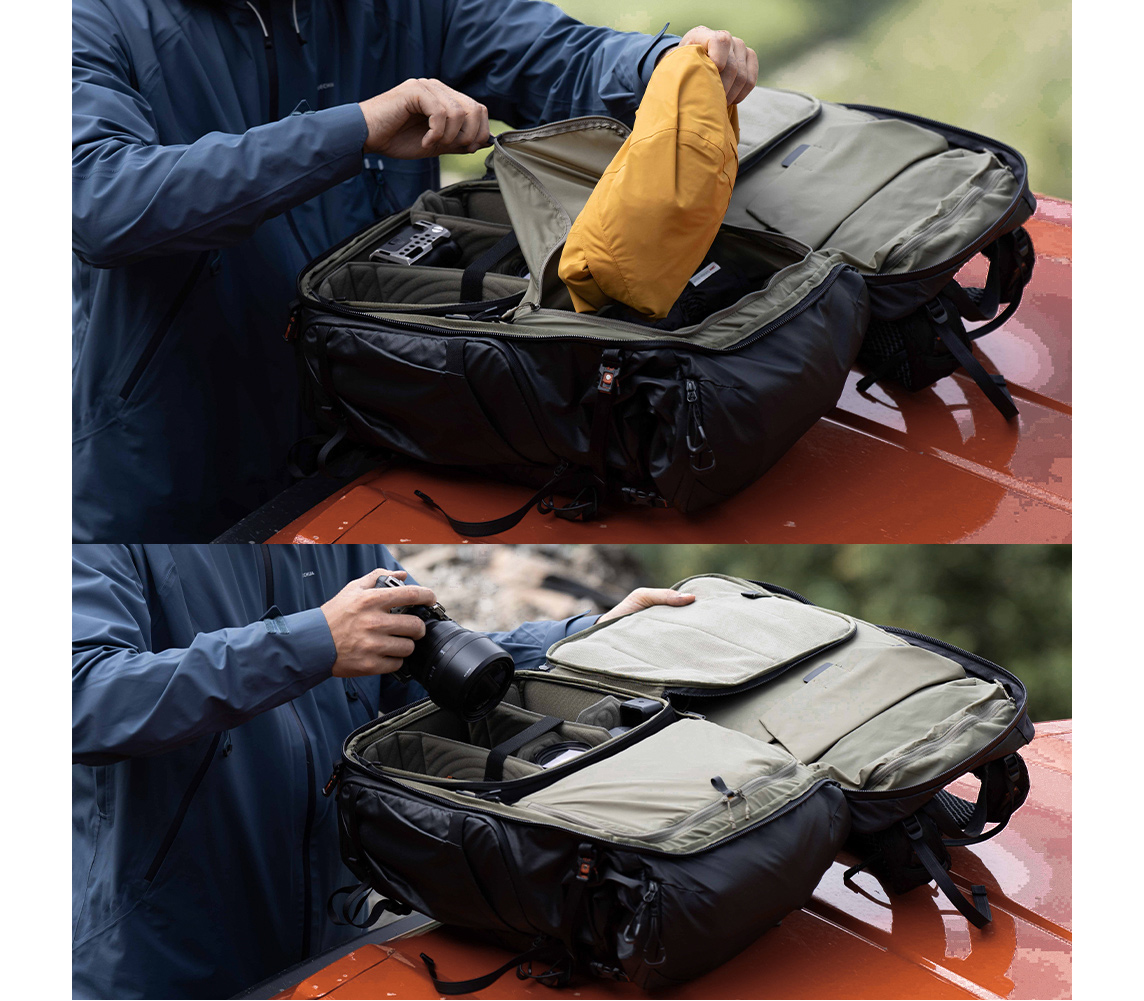 Рюкзак PGYTECH OnePro Flex 40L + Camera Insert M, цвет Space Black