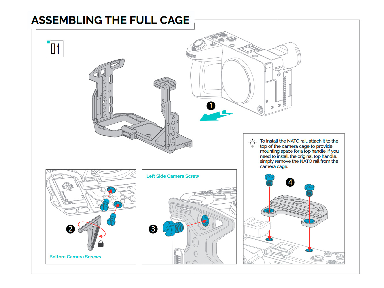 Клетка Tilta Camera Cage Lite Kit для Sony FX2, черная