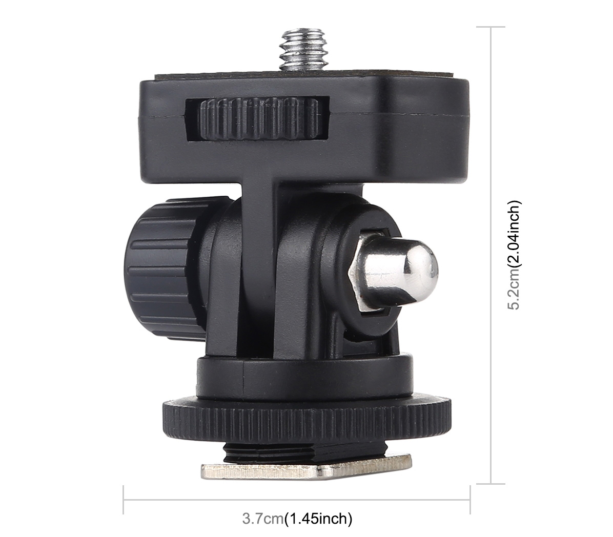 Адаптер Puluz PU414, 1/4" в башмак, наклонный