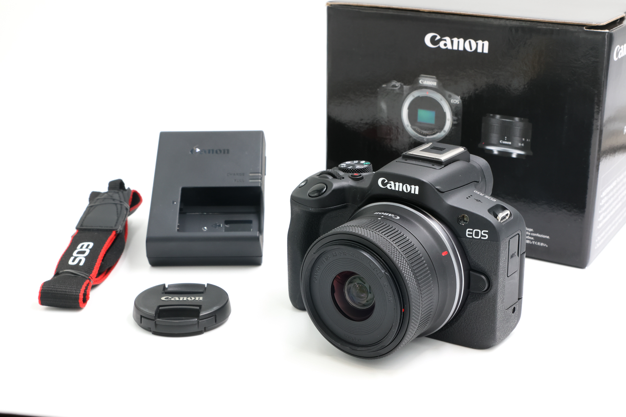 Беззеркальный фотоаппарат Canon EOS R50 kit RF-S 18-45/ 4.5-6.3 STM (состояние 5) (б/у)