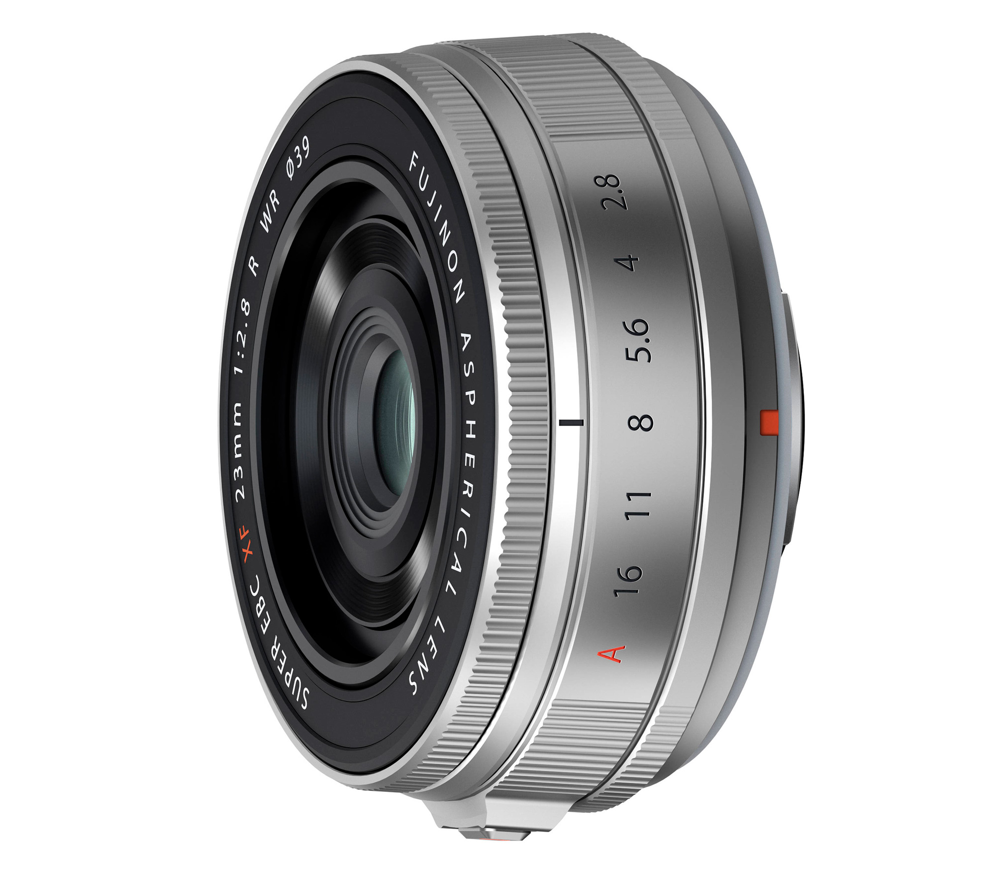Объектив Fujifilm XF 23mm f/2.8 R WR, серебристый