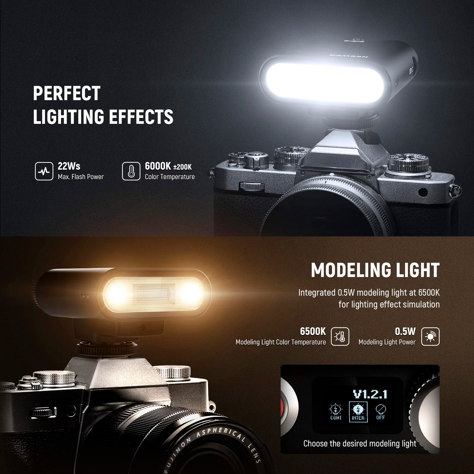 Фотовспышка Neewer Z160 Retro Flash Light, универсальная