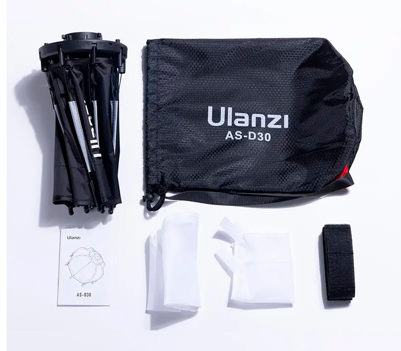 Октабокс Ulanzi AS-D30 Mini Soft Box, быстрораскладной, 30 см, mini Bowens