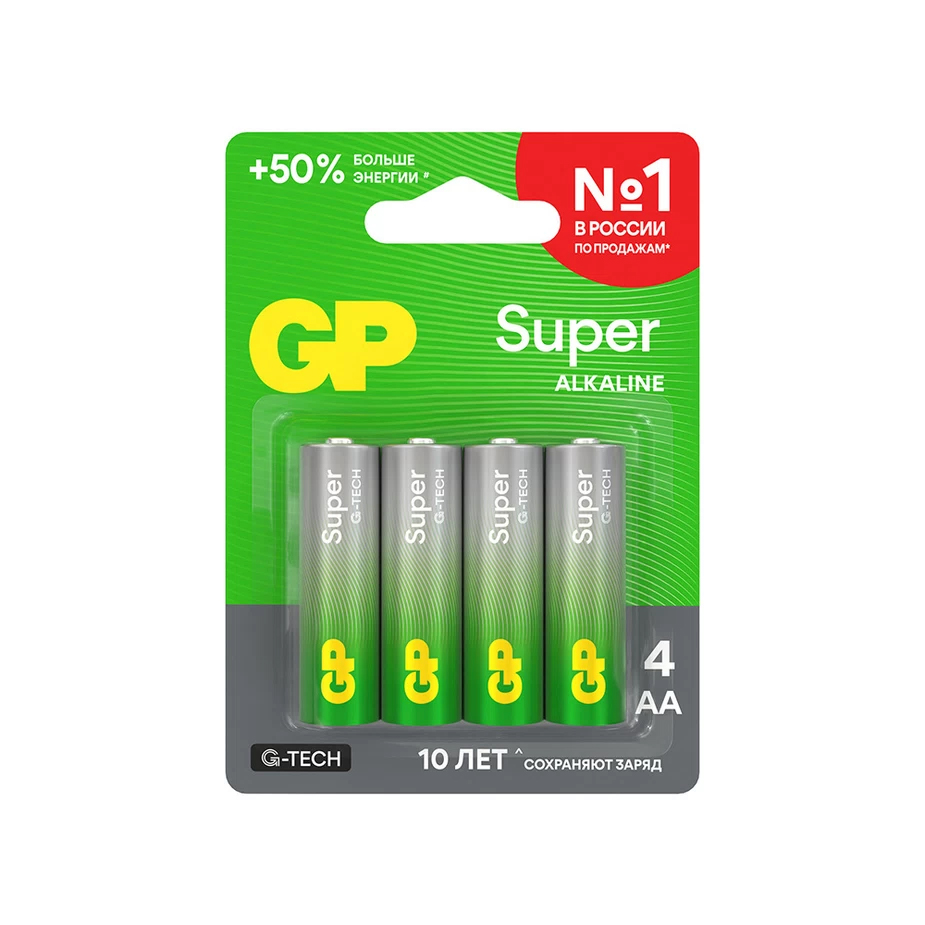 Батарейки GP Super AA, 4 шт.