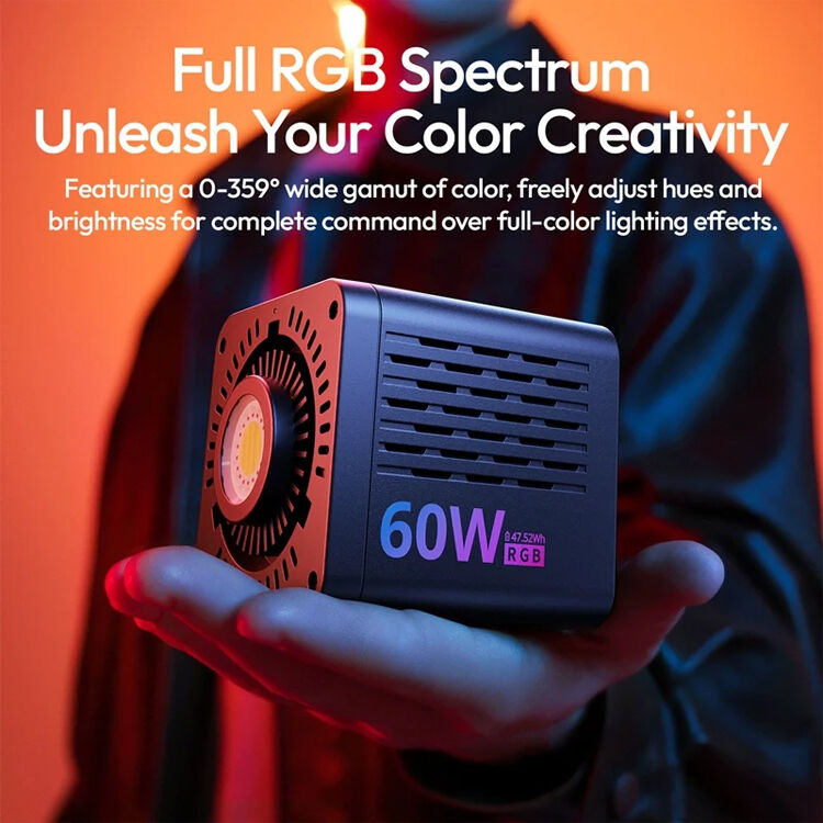 Осветитель Ulanzi C60RGB Video Light, светодиодный, 60 Вт, RGB, Mini Bowens