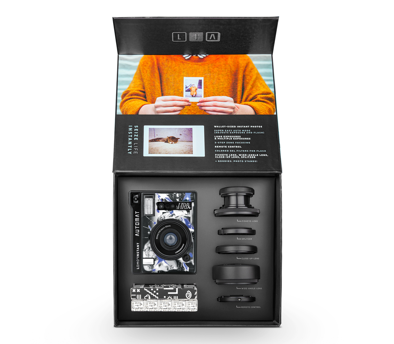 Фотоаппарат моментальной печати Lomography LOMO'Instant Automat JARB + 3 объектива