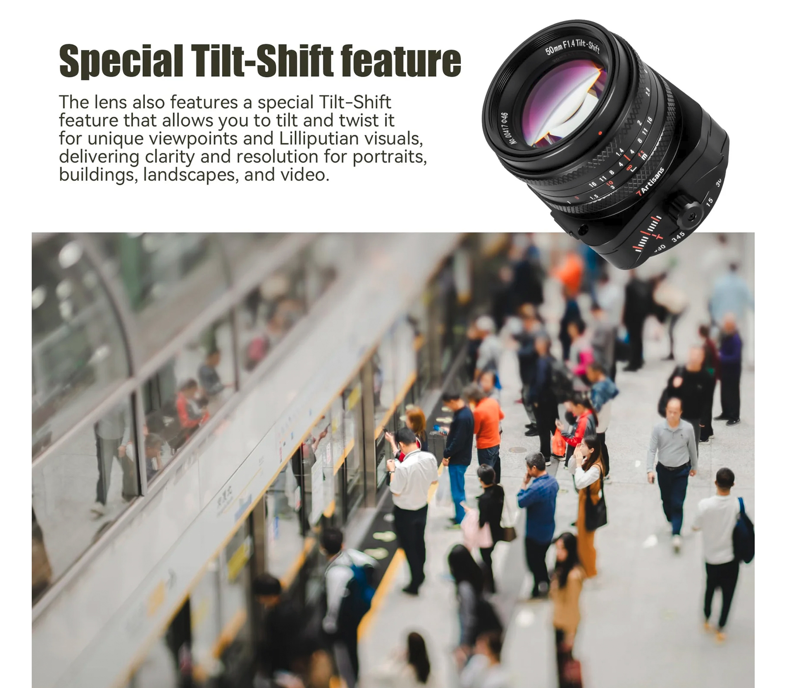 Объектив 7Artisans Tilt-Shift 50mm F1.4 Fujifilm X