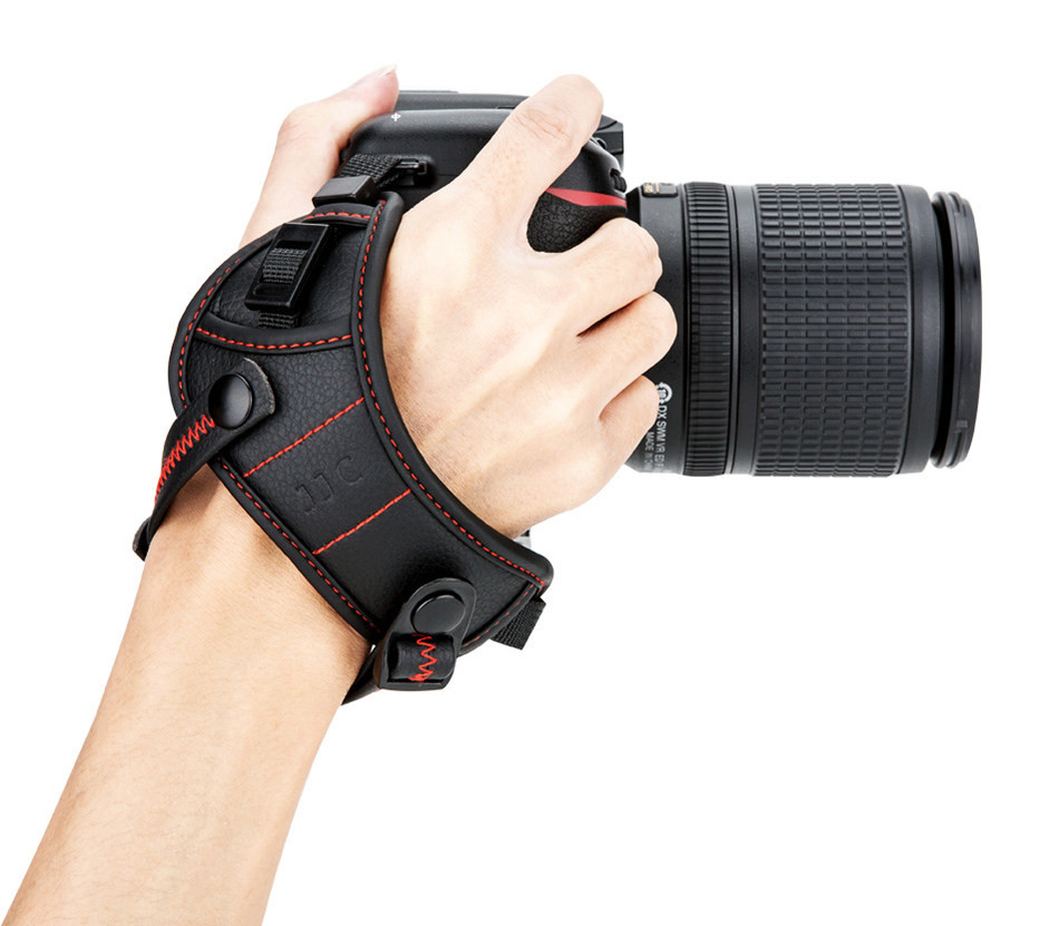 Ремень JJC HS-PRO1M Red, кистевой, с площадкой Arca-Swiss, красный