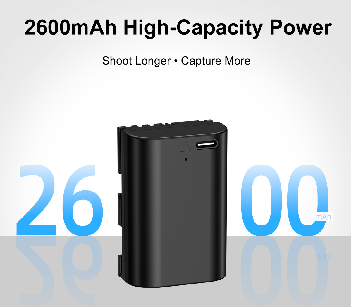 Аккумулятор Kingma LP-E6P с портом зарядки USB-C, 2600 мАч