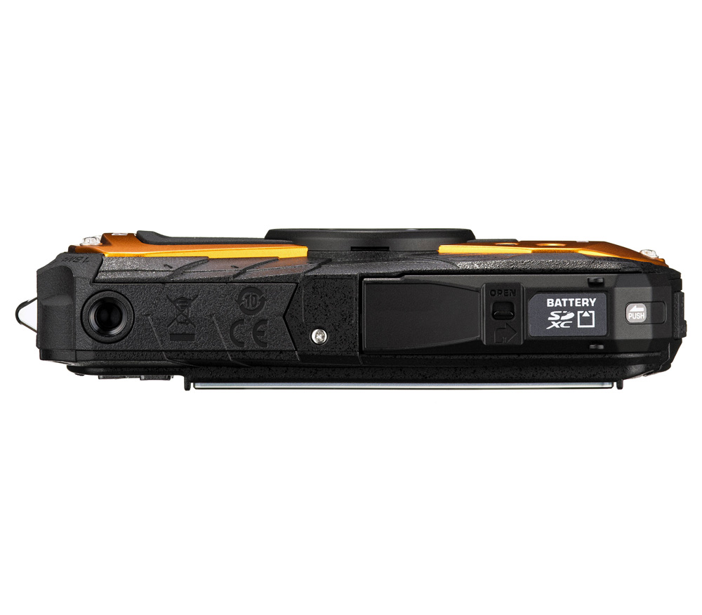 Компактный фотоаппарат Ricoh WG-80 оранжевый с черным