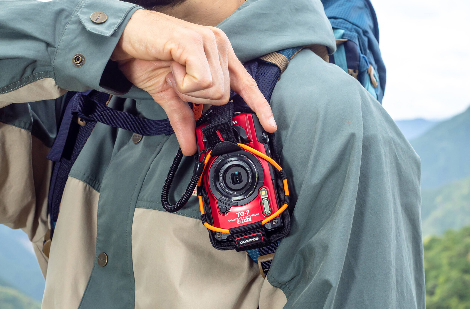 Компактный фотоаппарат OM System Tough TG-7, красный