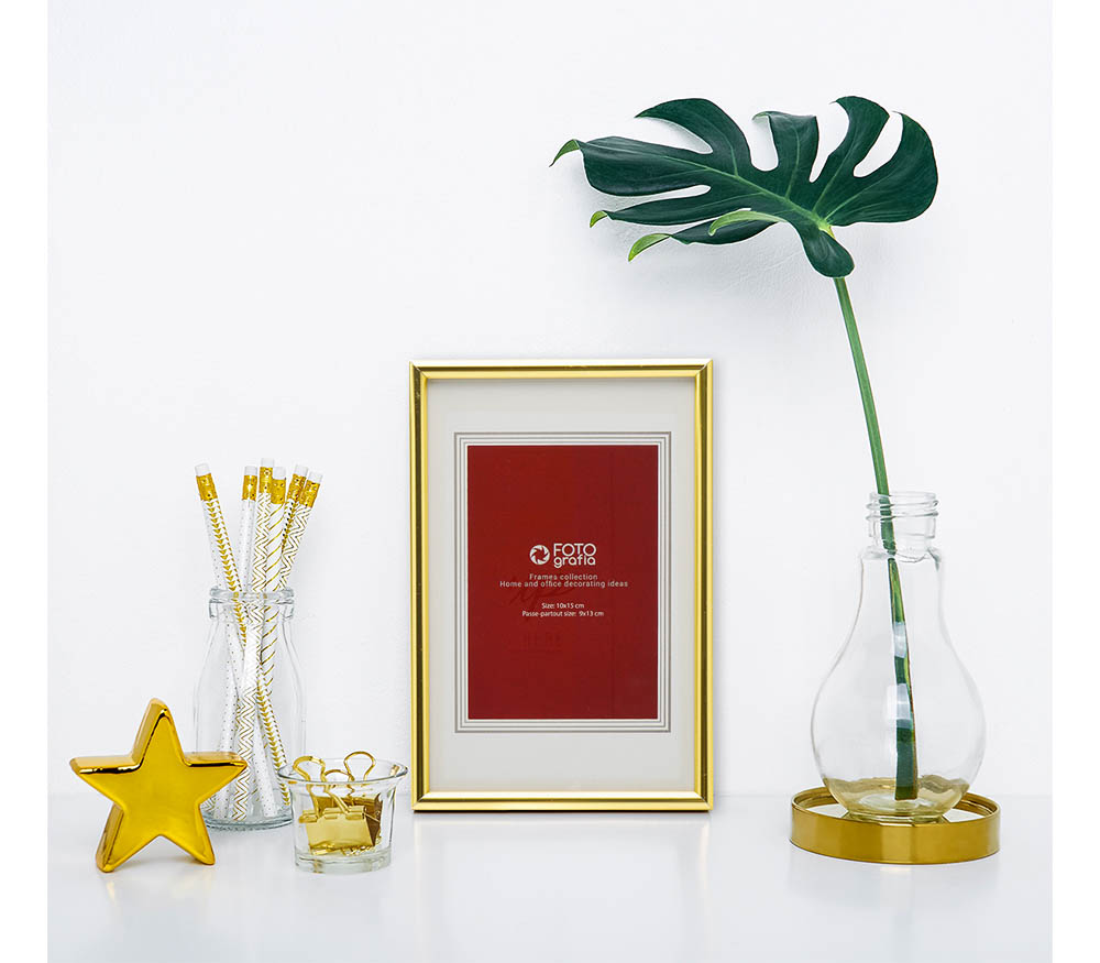 Фоторамка Fotografia 10x15 см, золотистая (FFM-5071)