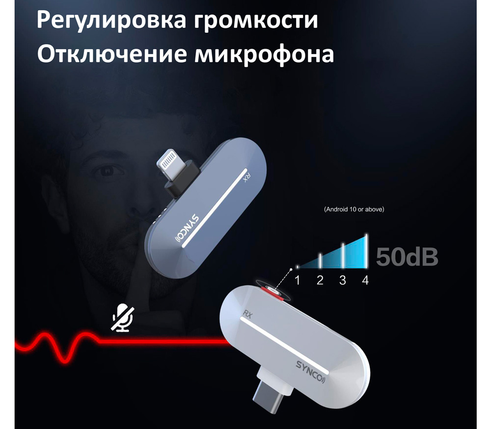Беспроводная система Synco P2SL 2.4 ГГц, TX+TX+RX, футляр, разъем Lightning (уцененный)