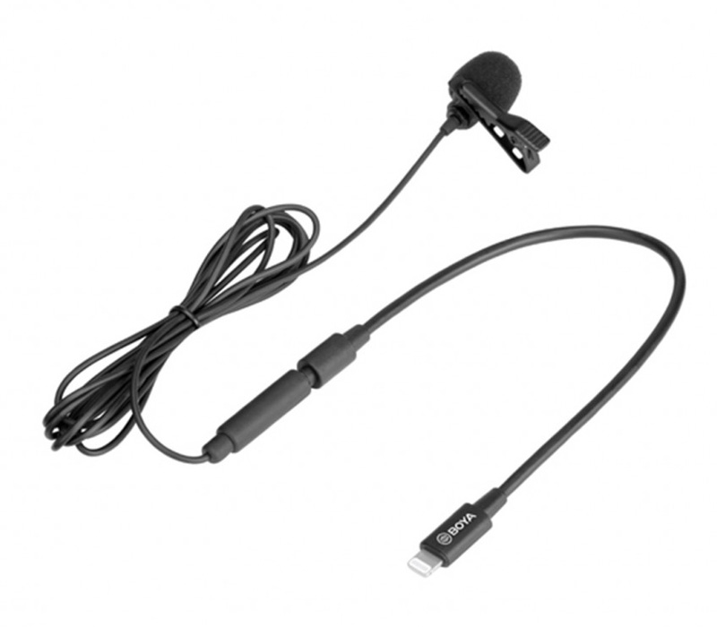 Микрофон Boya BY-M2, петличный, всенаправленный, для Apple iPhone