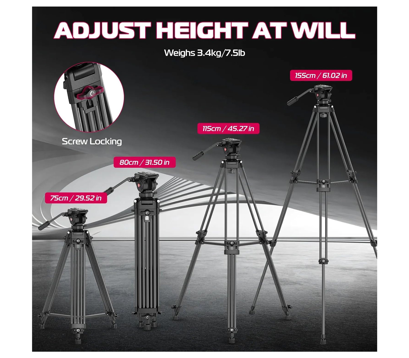 Штатив Ulanzi MT-81 с жидкостной головой, для видео