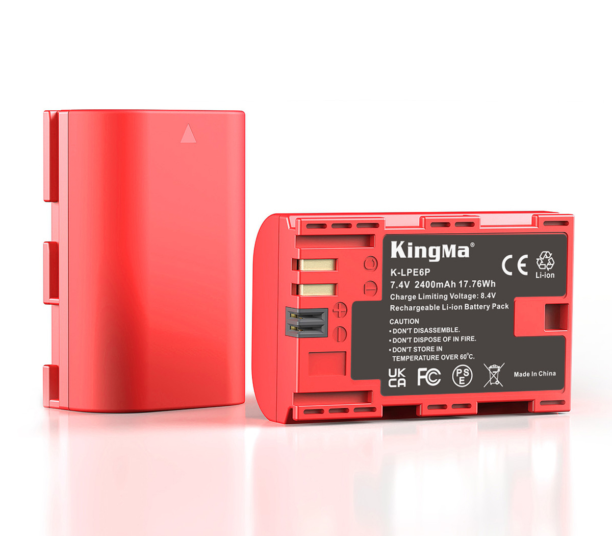 Зарядное устройство Kingma BM058 + 2 аккумулятора LP-E6P, 2400 мАч