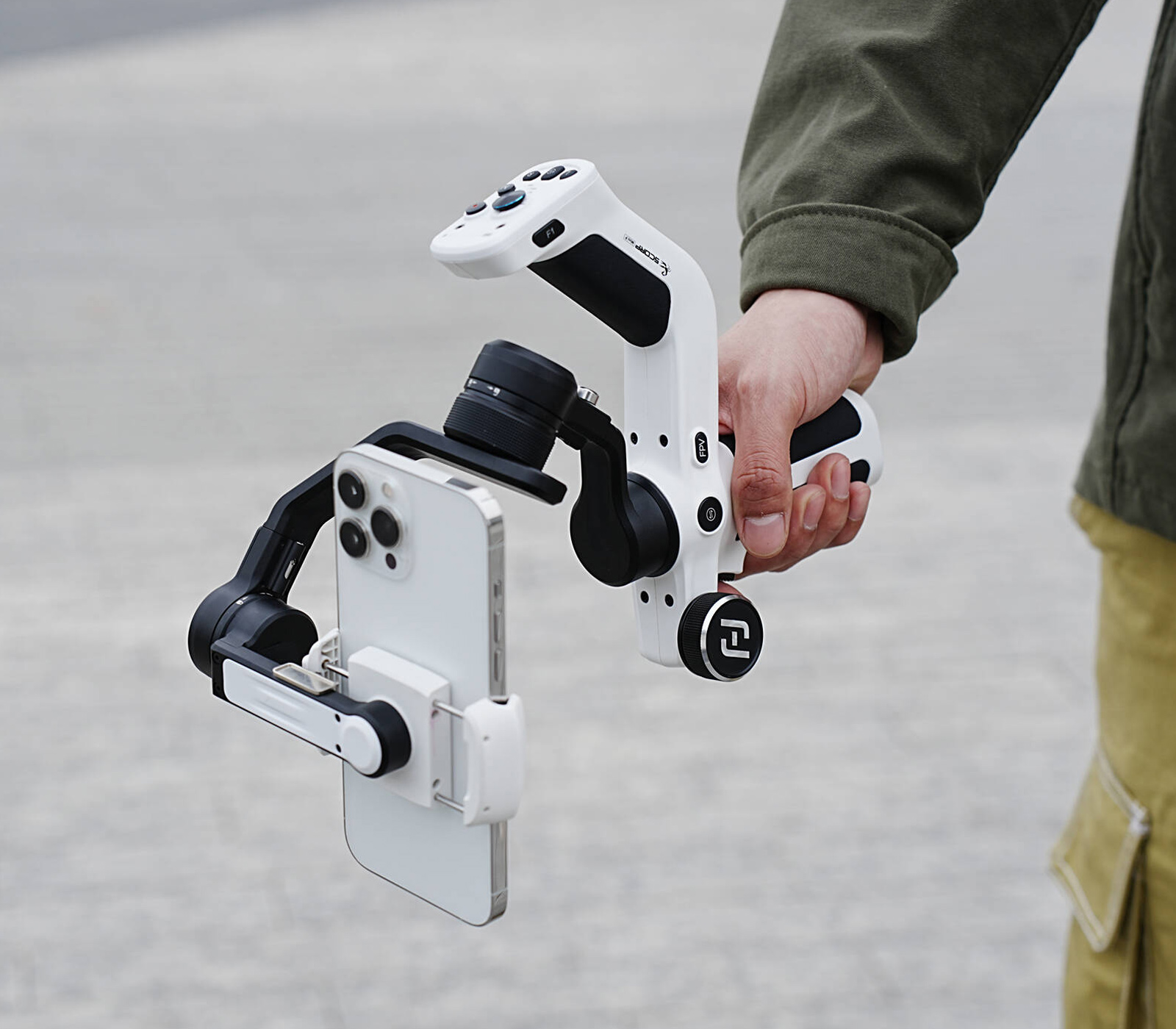 Стабилизатор FeiyuTech Scorp Mini P Kit, трехосевой, для смартфонов, белый