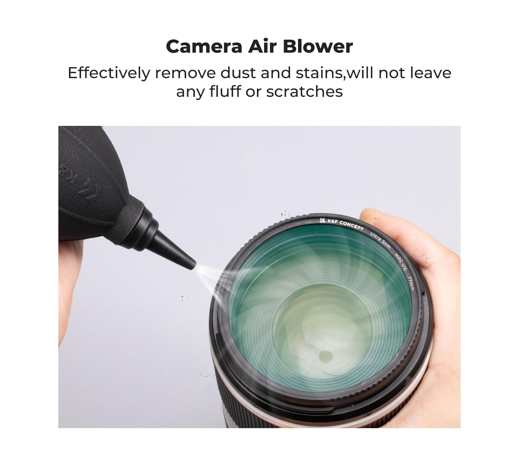 Набор для чистки оптики K&F Concept 1918, 15 в 1, салфетки, карандаш, груша, жидкость