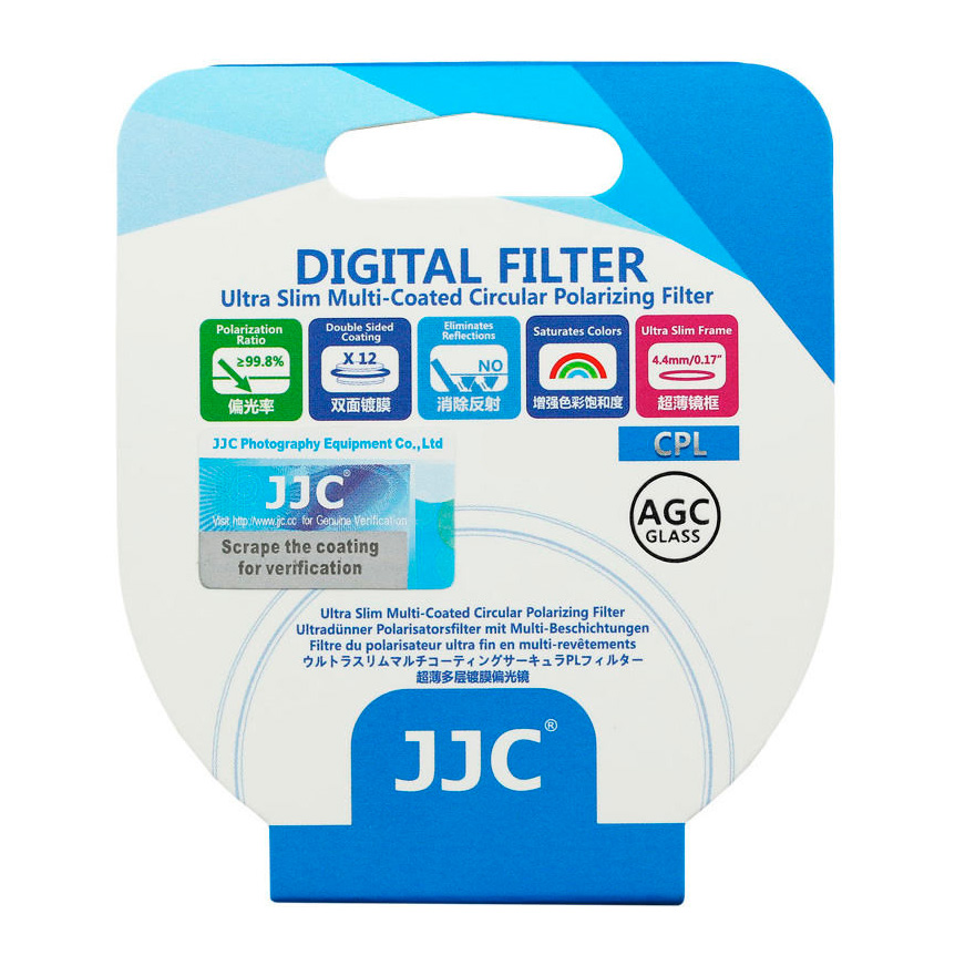 Светофильтр JJC Ultra Slim Multi-Coated A+ CPL Filter 52mm
