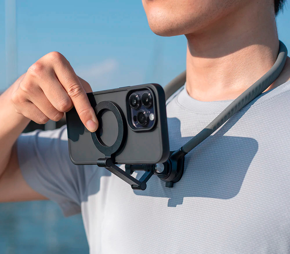 Нашейное крепление PGYTECH CapLock Magnetic Smartphone Neck Mount Max, для смартфонов и экшен-камер