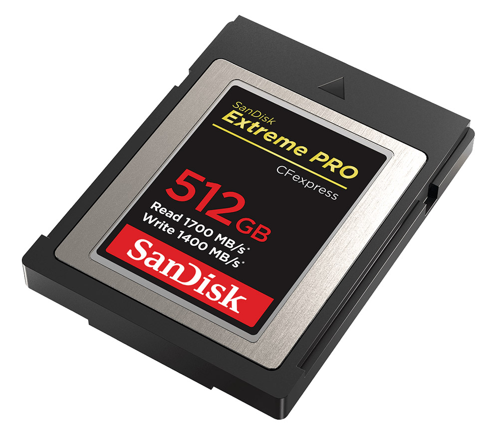 Карта памяти SanDisk CFexpress Type B 512GB Extreme Pro, 1700 / 1400 МБ/с