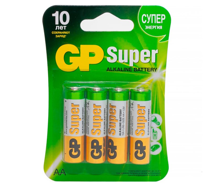 Батарейки GP Super AA, 4 шт.