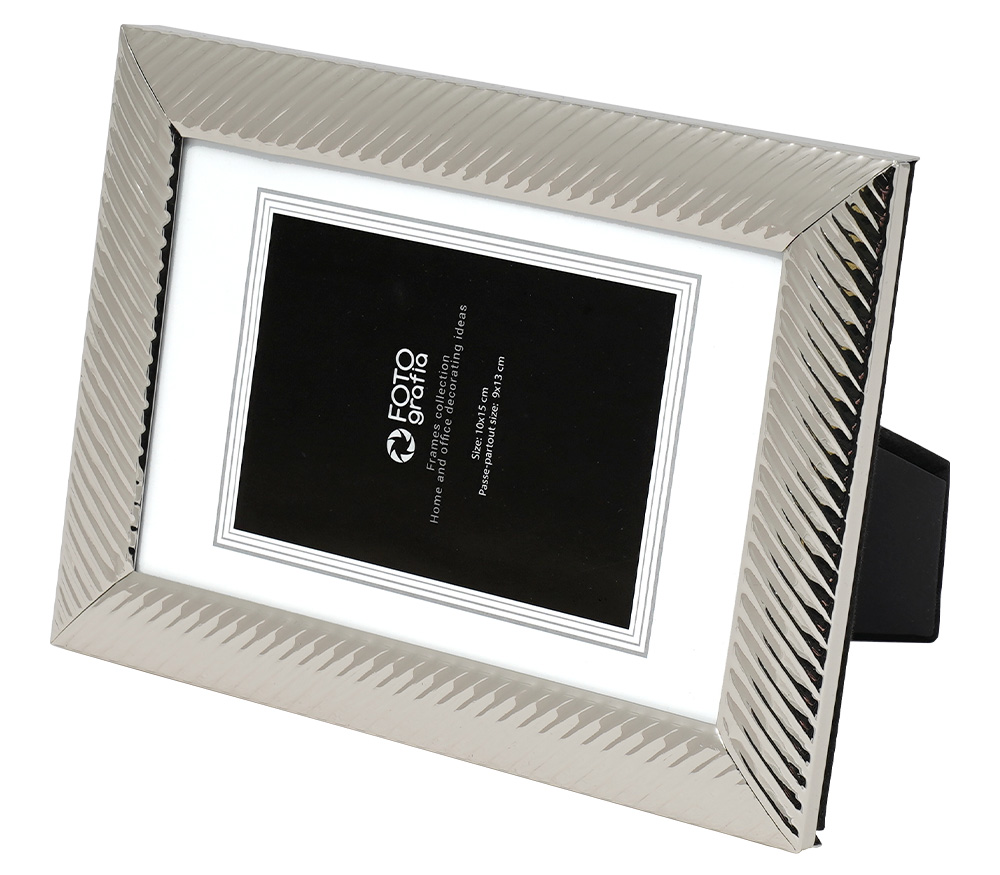 Фоторамка Fotografia 10x15 см, серебристая, FFM-5531