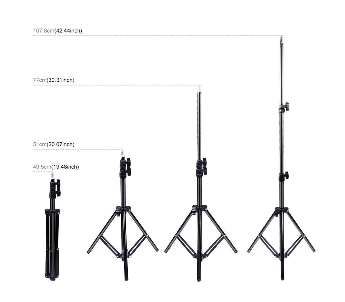 Стойка Puluz PU419, высота 1.1 м, до 2 кг