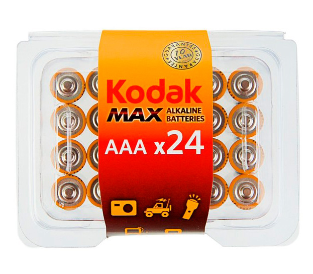 Батарейки Kodak MAX AAA LR03-24, 24 шт.
